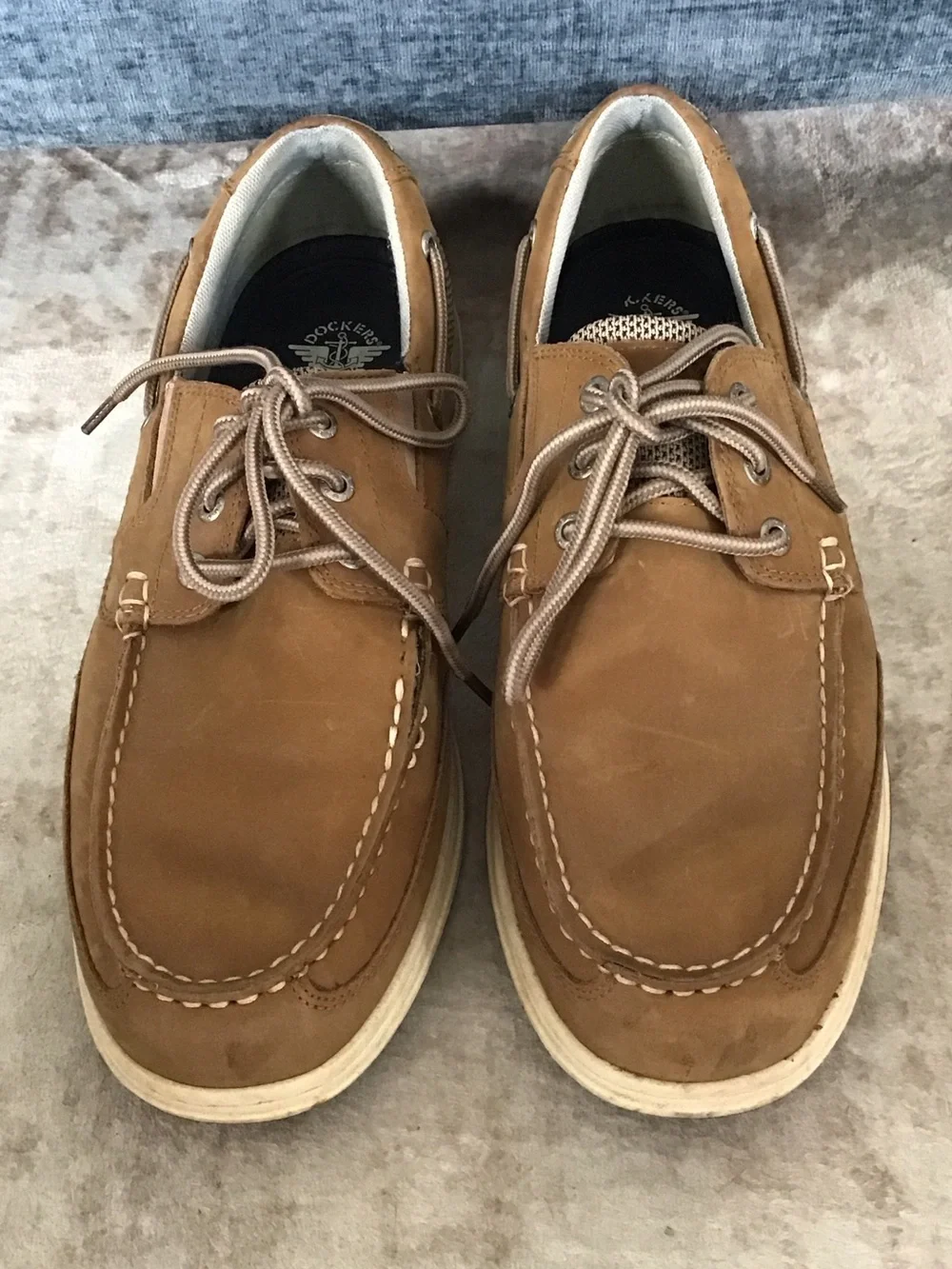 Dockers Men's Beacon Classic Brown/Tan Nubuck Boat Shoes